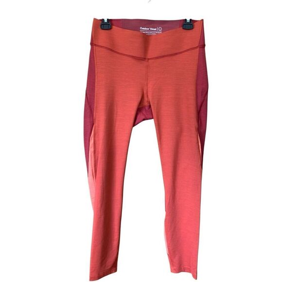 Outdoor Voices TechSweat 7/8 Zoom Leggings Orange Multi‎ Size L - Picture 4 of 12